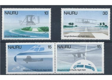 NAURU 1978 Storia dell'aviazione 4v MNH**
