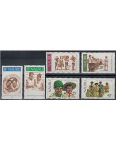 NAURU 1982 Scouting 6v MNH**