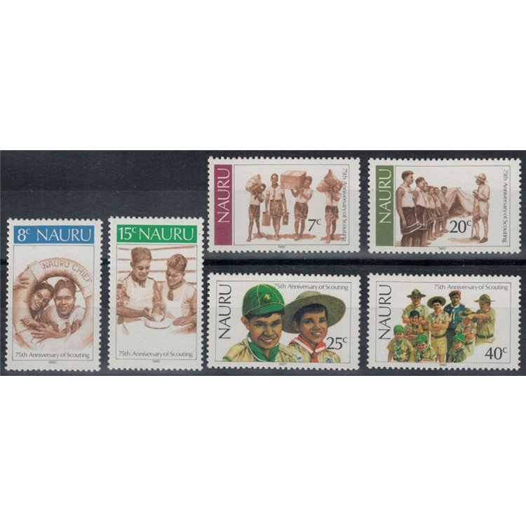 NAURU 1982 Scautismo 6v MNH**