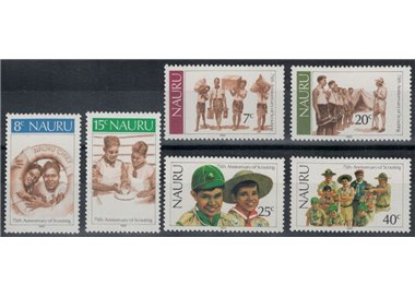 NAURU 1982 Scautismo 6v MNH**