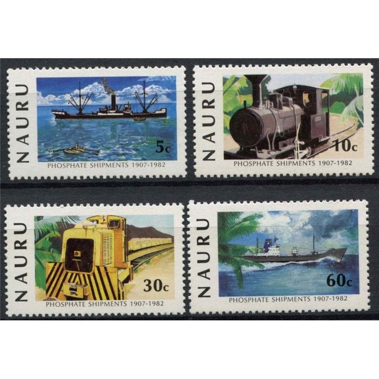 NAURU 1982 Industria del fosfato 4v MNH**