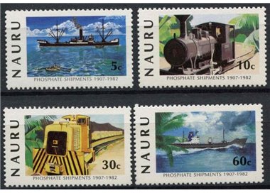 NAURU 1982 Phosphate Industry 4v MNH**