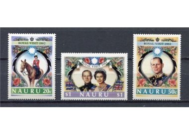 NAURU 1982 Royal Visit 3v MNH**