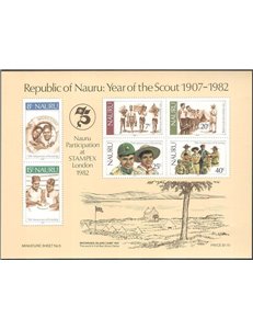 NAURU 1982 Scouting s/s MNH**