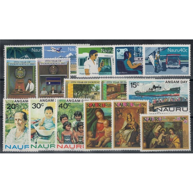 NAURU 1983 Complete vintage 16v MNH**