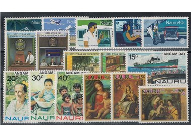 NAURU 1983 Annata completa 16v MNH**