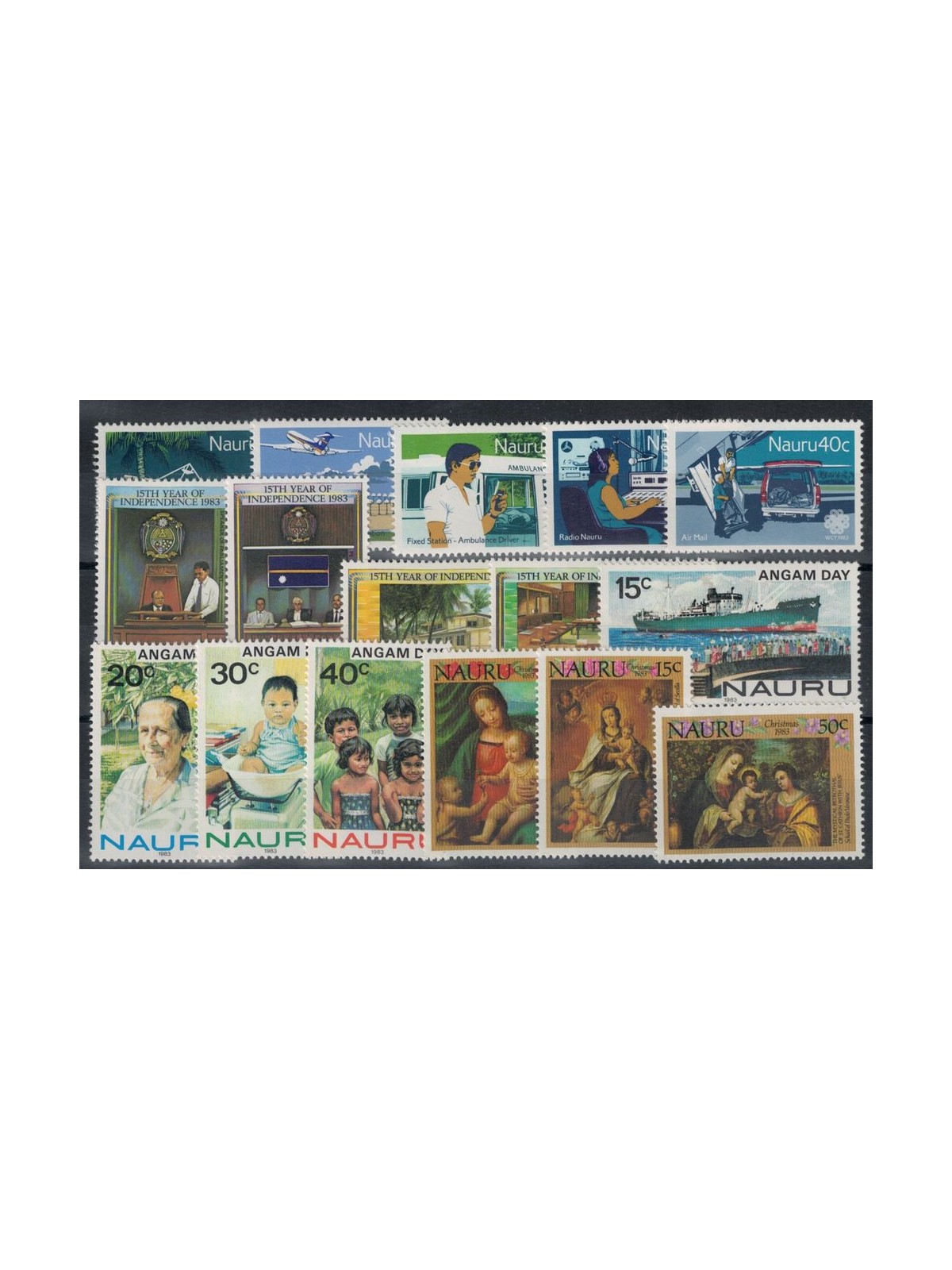NAURU 1983 Annata completa 16v MNH**