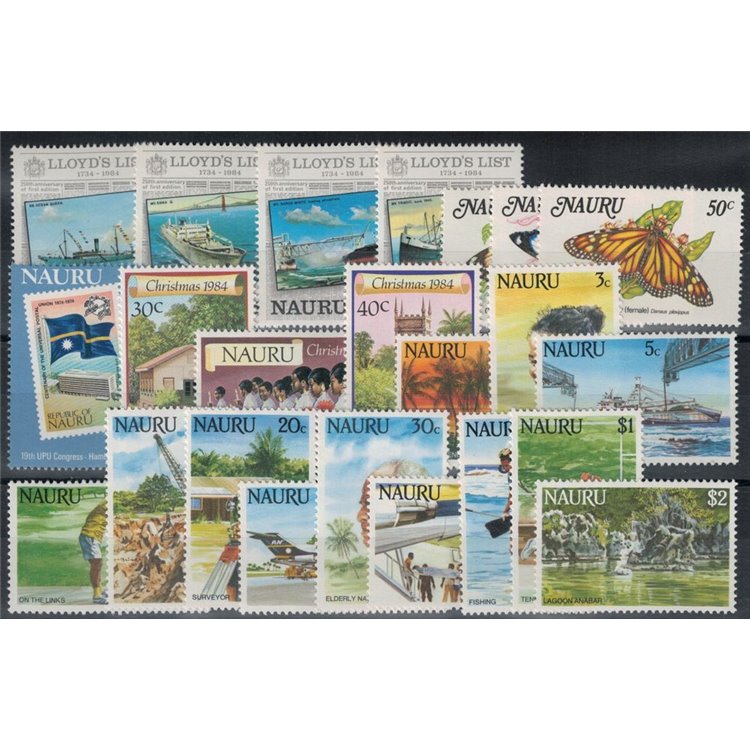 NAURU 1984 Annata completa 23v MNH**