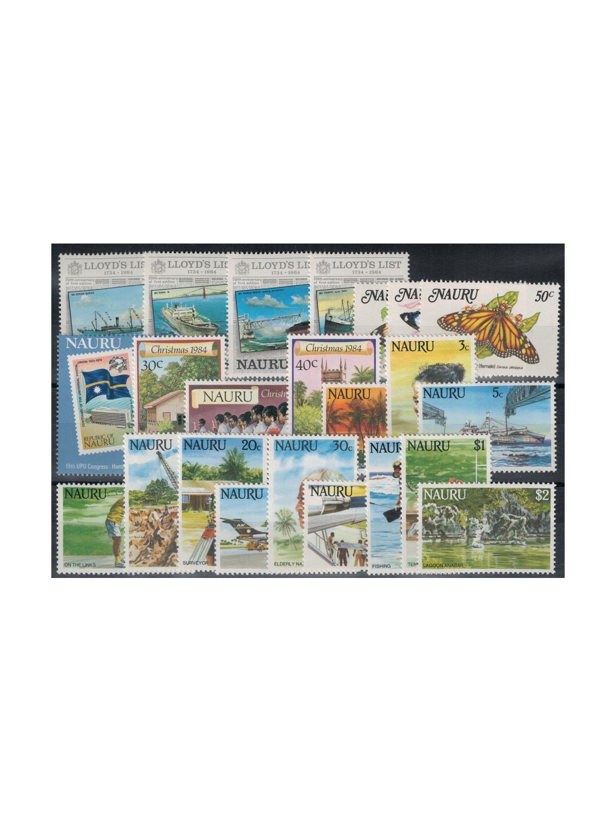 NAURU 1984 Complete vintage 23v MNH**
