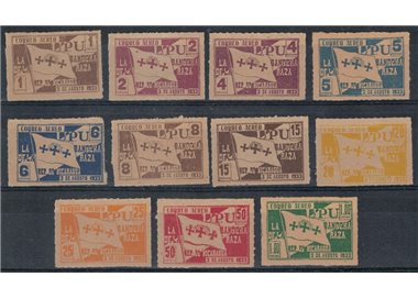 NICARAGUA 1933 Columbus, airmail 11v MH*