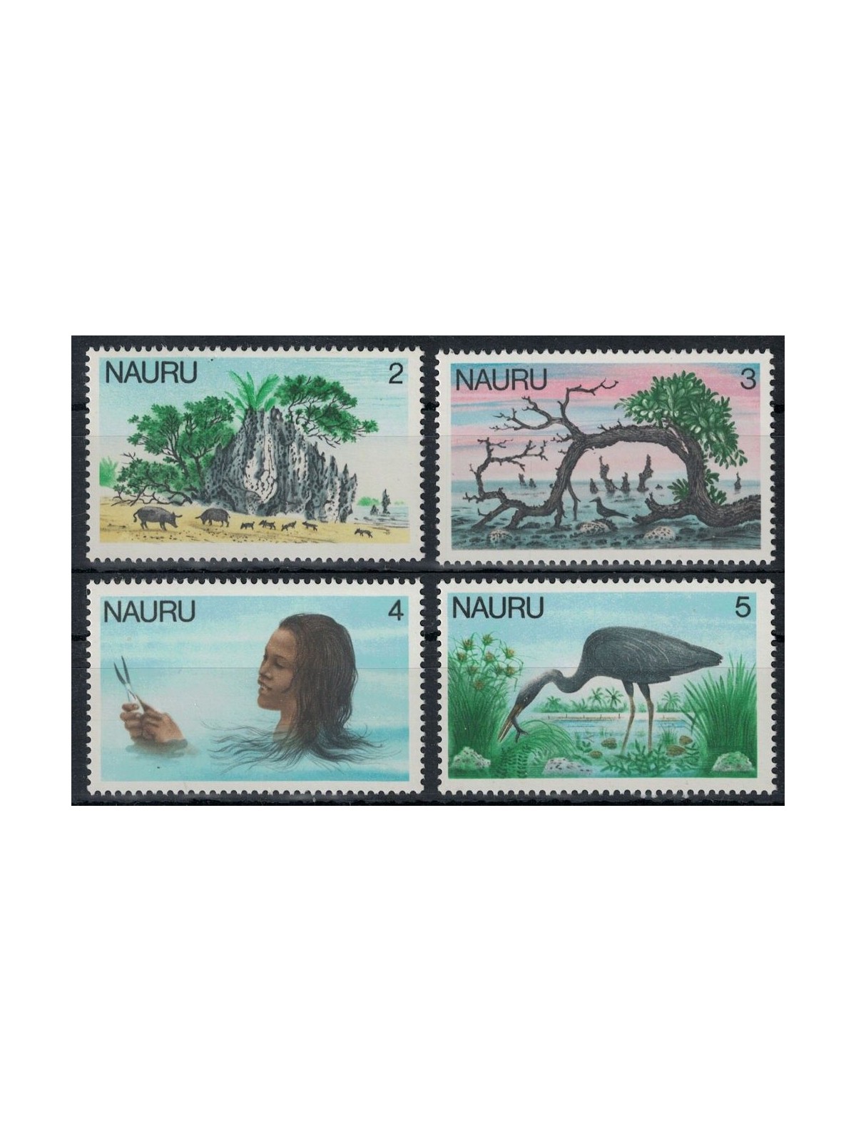 NAURU 1979 Ordinary series 4v MNH**