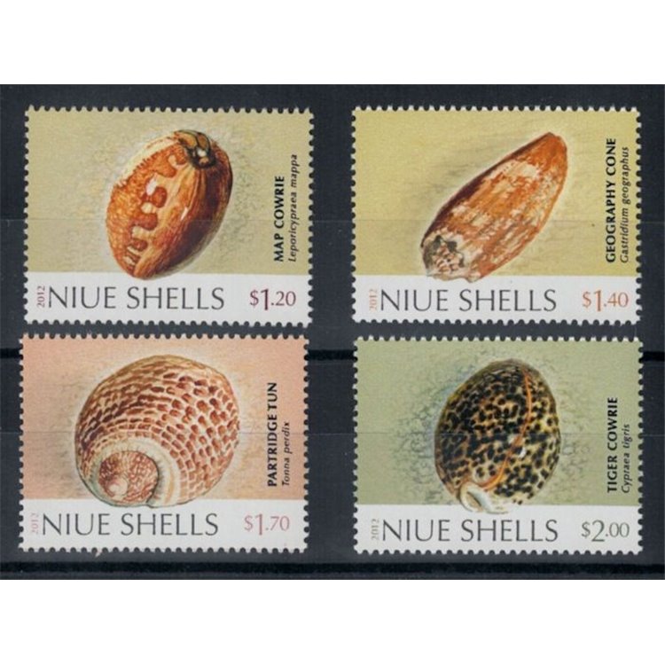 NIUE 2012 Conchiglie - Shells 4 v