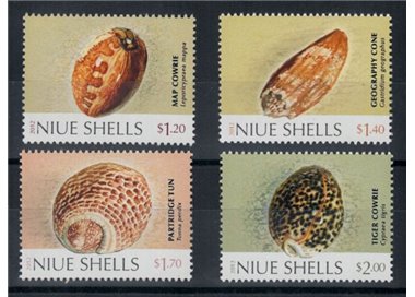 NIUE 2012 Conchiglie - Shells 4 v