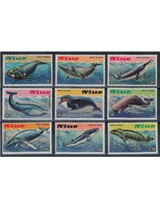 NIUE 1983 Whales 9v MNH**