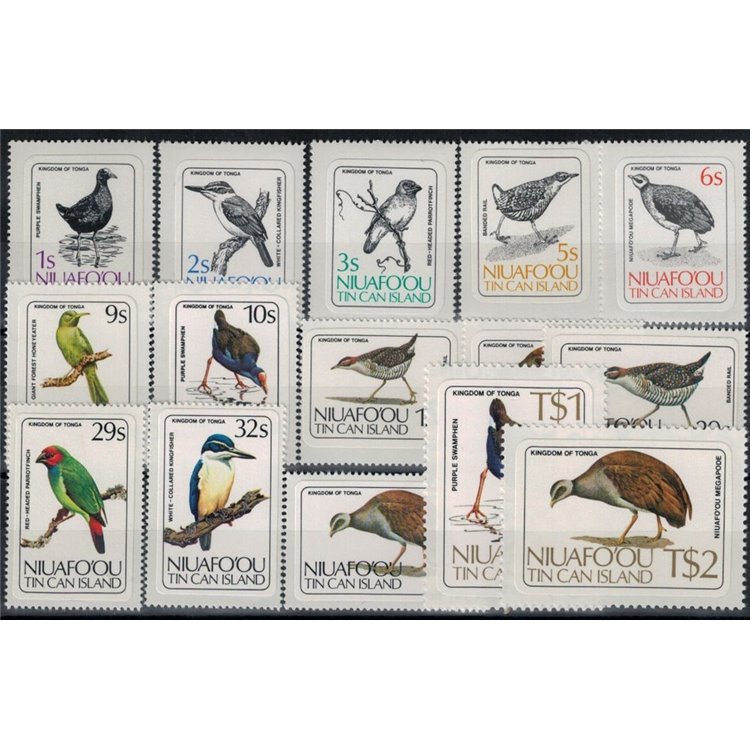 NIUAFO'OU 1983 Uccelli - Birds 15 v