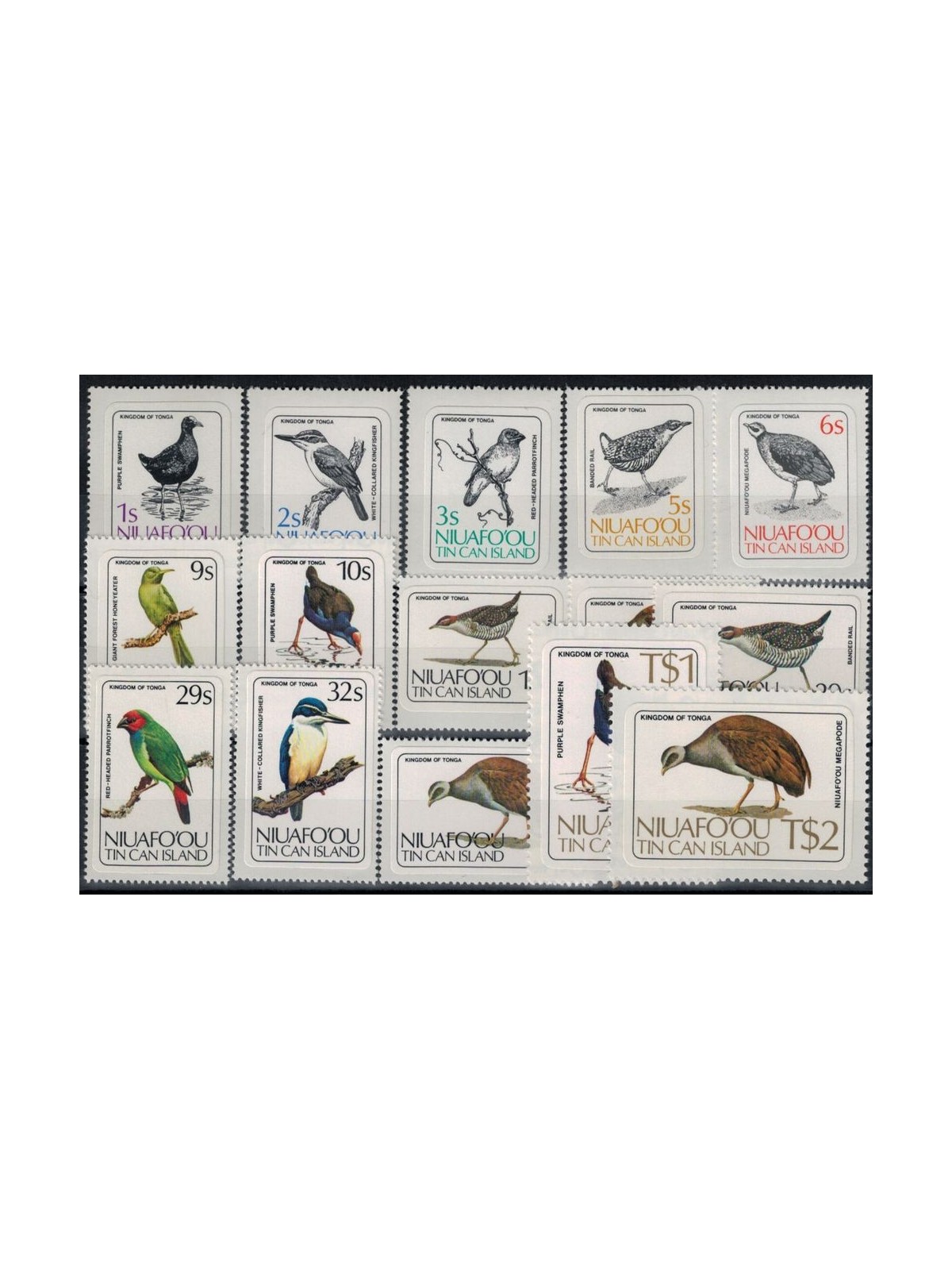 NIUAFO'OU 1983 Uccelli - Birds 15 v