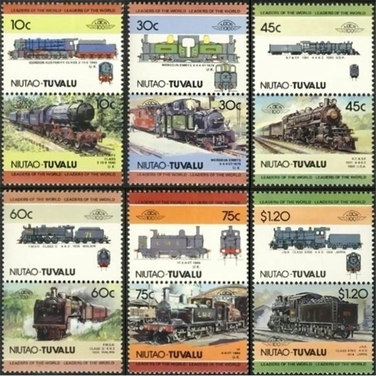 NIUTAO 1985 Trains, locomotives 12v MNH**