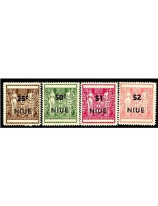NIUE 1967 Coat of arms, overprinted 4v MNH**