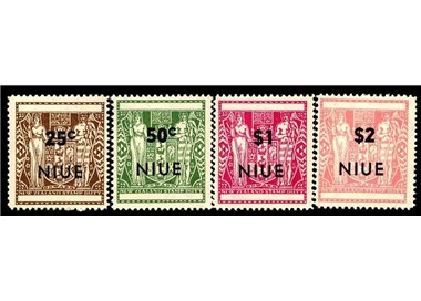 NIUE 1967 Coat of arms, overprinted 4v MNH**