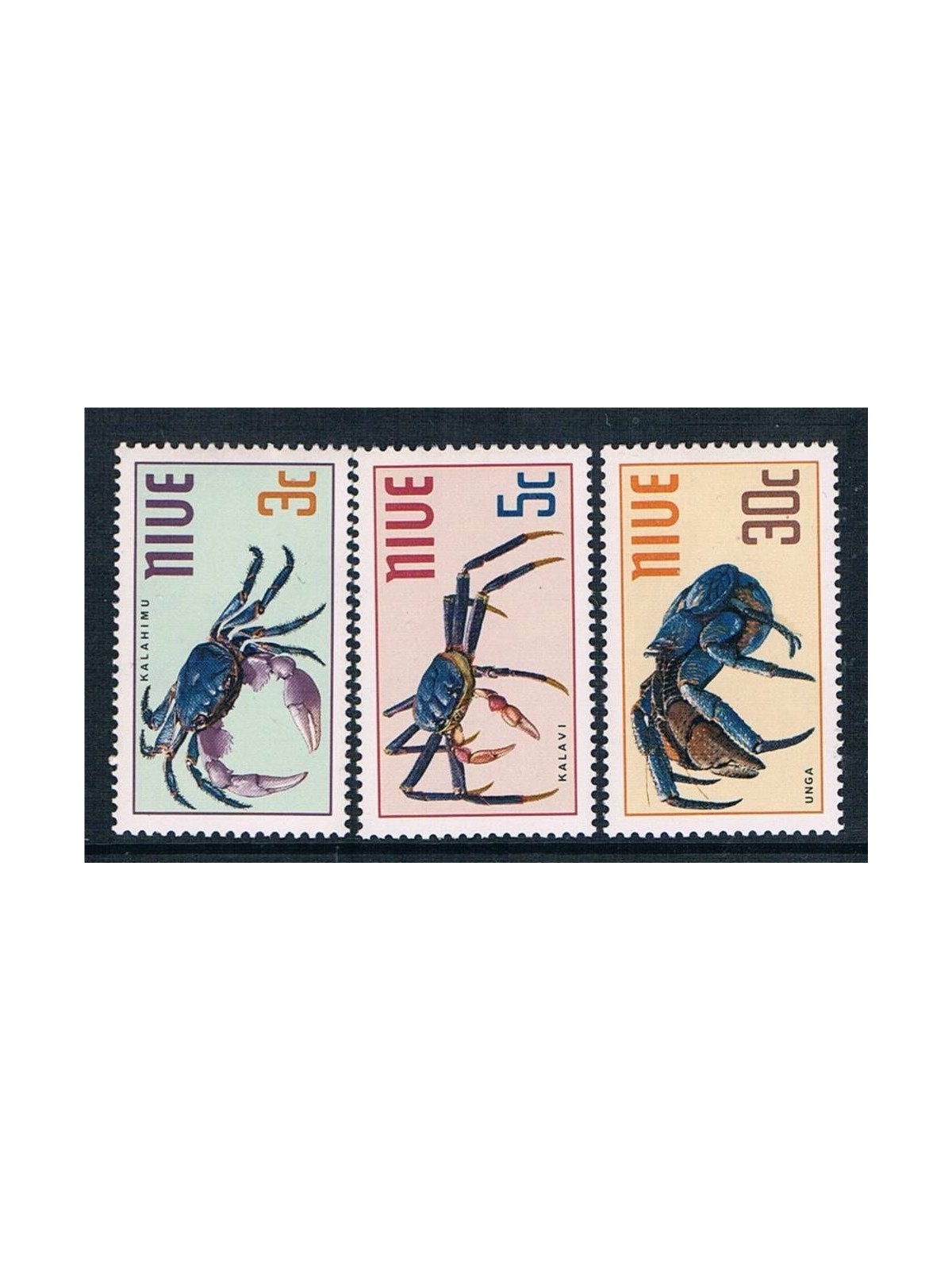 NIUE 1970 Crabs 3v MNH**
