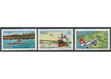 NIUE 1970 Niue airport 3v MNH**