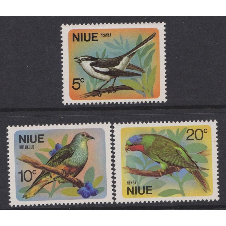 NIUE 1971 Birds 3v MNH**