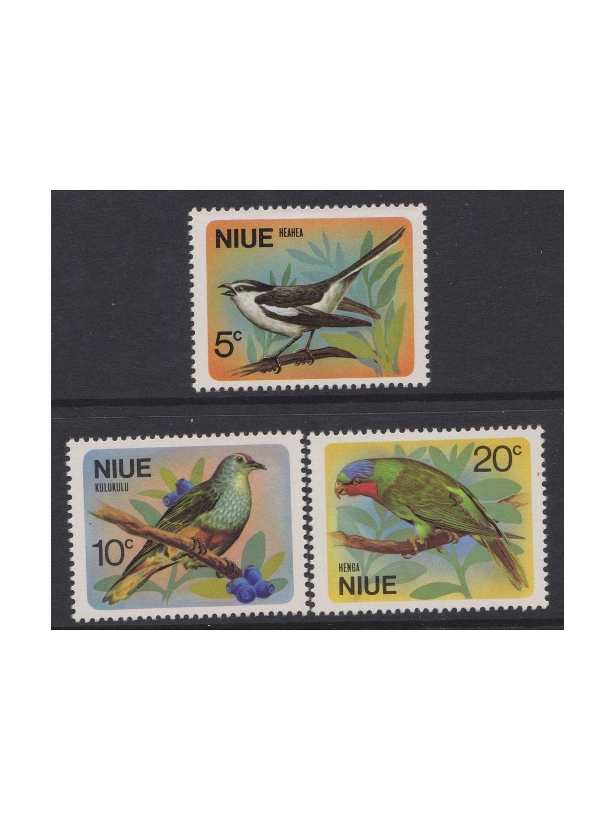 NIUE 1971 Birds 3v MNH**