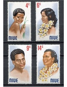 NIUE 1971 Portrtaits 4v MNH**