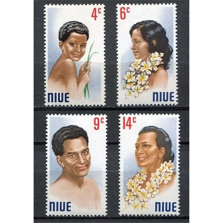 NIUE 1971 Portrtaits 4v MNH**
