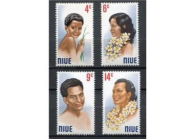 NIUE 1971 Portrtaits 4v MNH**