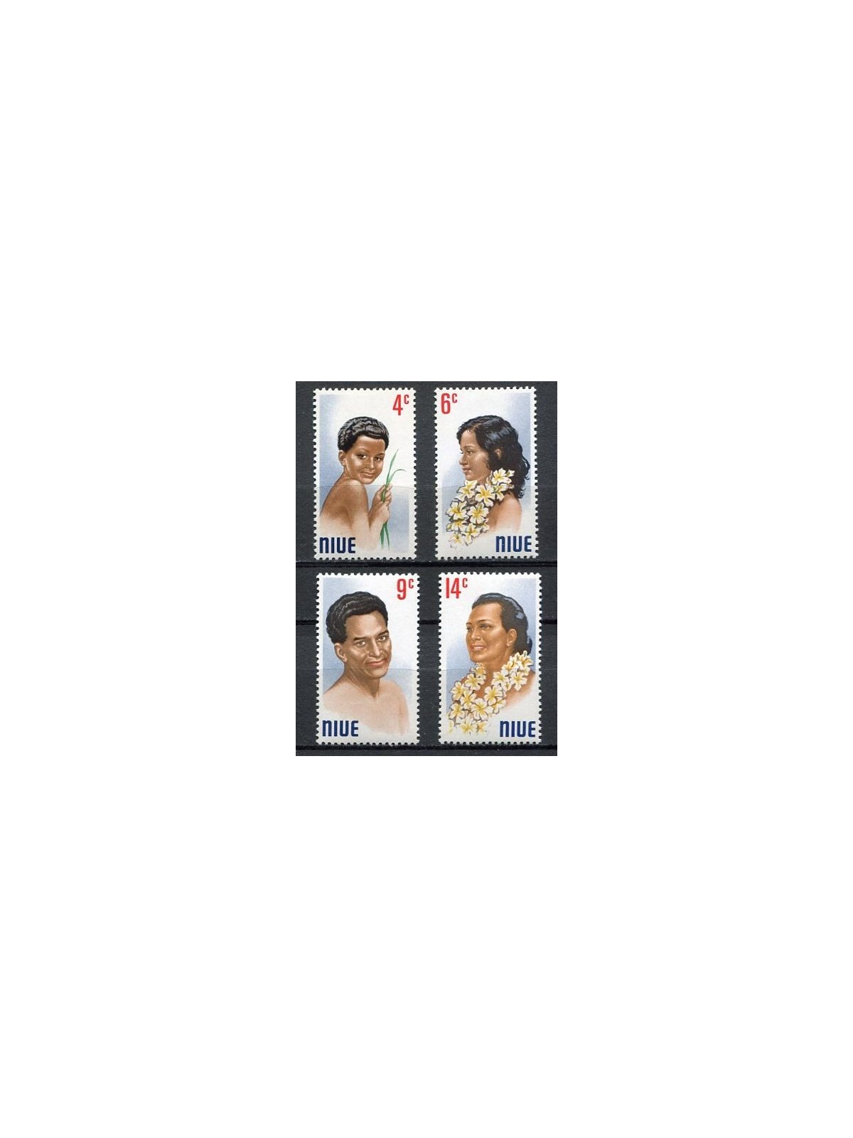 NIUE 1971 Portrtaits 4v MNH**