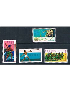 NIUE 1972 Pacific art festival 4v MNH**