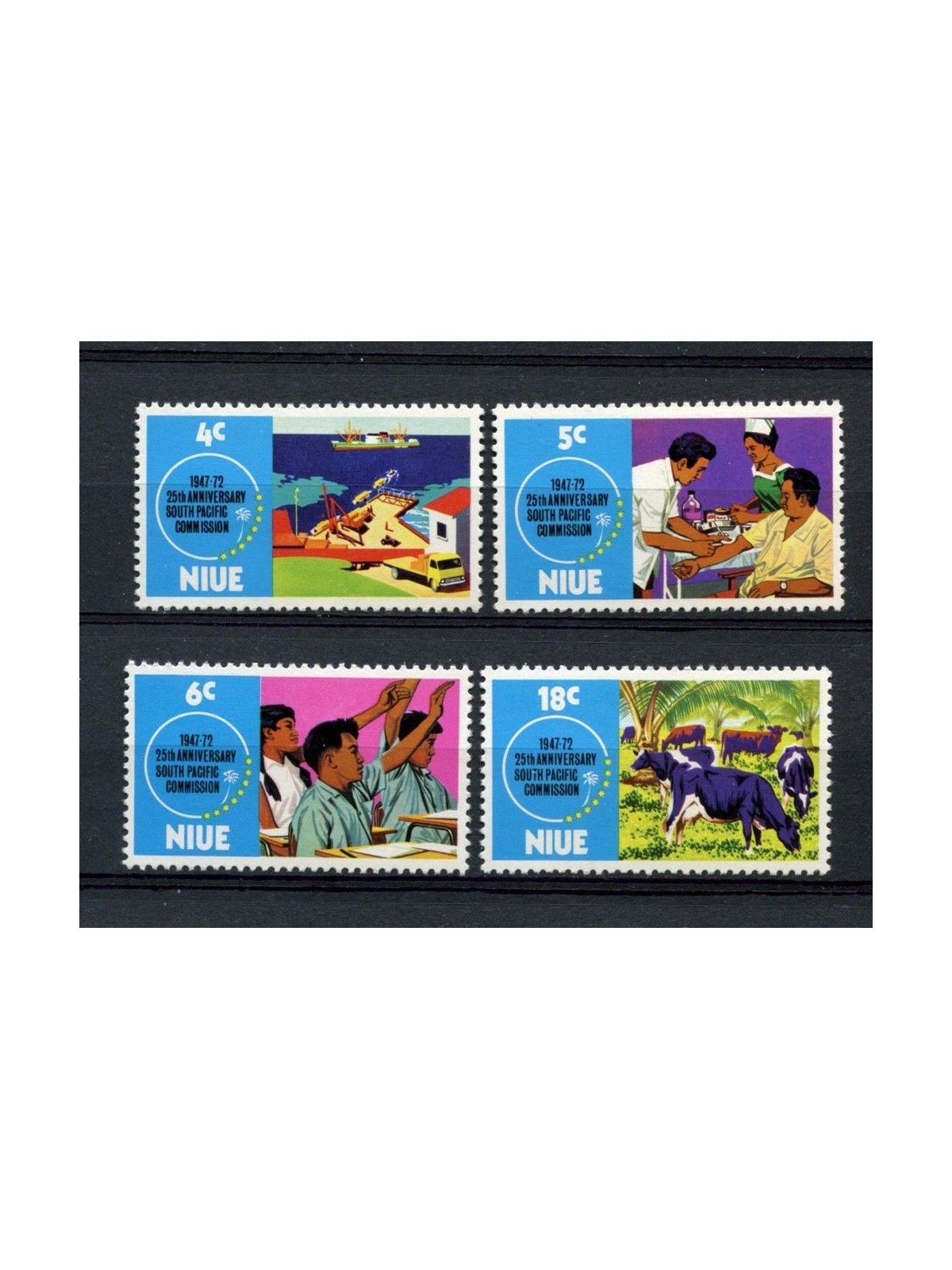 NIUE 1972 Southpacific commission 4v MNH**