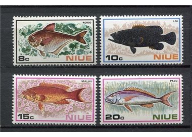 NIUE 1973 Fish 4v MNH**