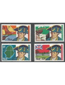 NIUE 1974 James Cook 4v MNH**