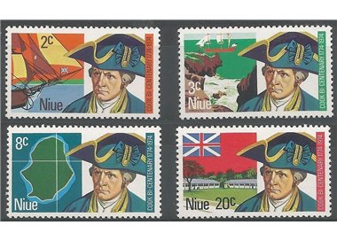 NIUE 1974 James Cook 4v MNH**