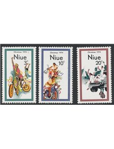 NIUE 1974 Christmas 3v MNH**