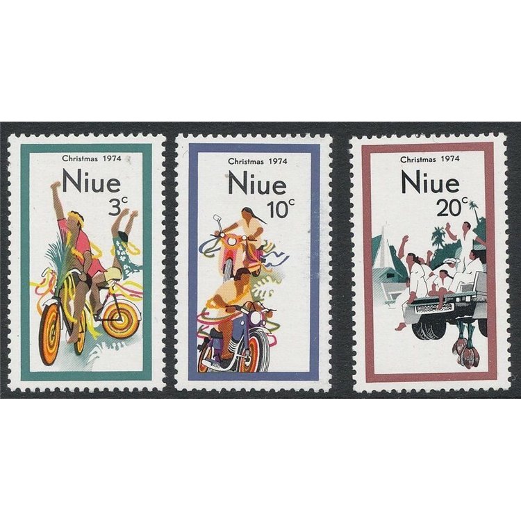 NIUE 1974 Christmas 3v MNH**