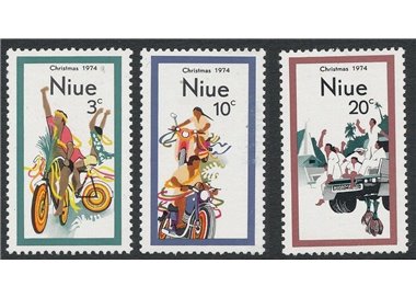 NIUE 1974 Christmas 3v MNH**