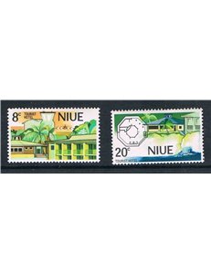 NIUE 1975 Tourist hotel 2v MNH**
