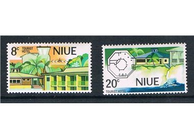 NIUE 1975 Tourist hotel 2v MNH**