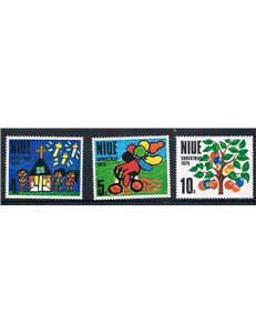 NIUE 1975 Christmas 3v MNH**