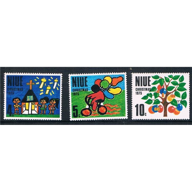 NIUE 1975 Christmas 3v MNH**