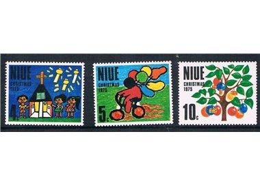 NIUE 1975 Christmas 3v MNH**