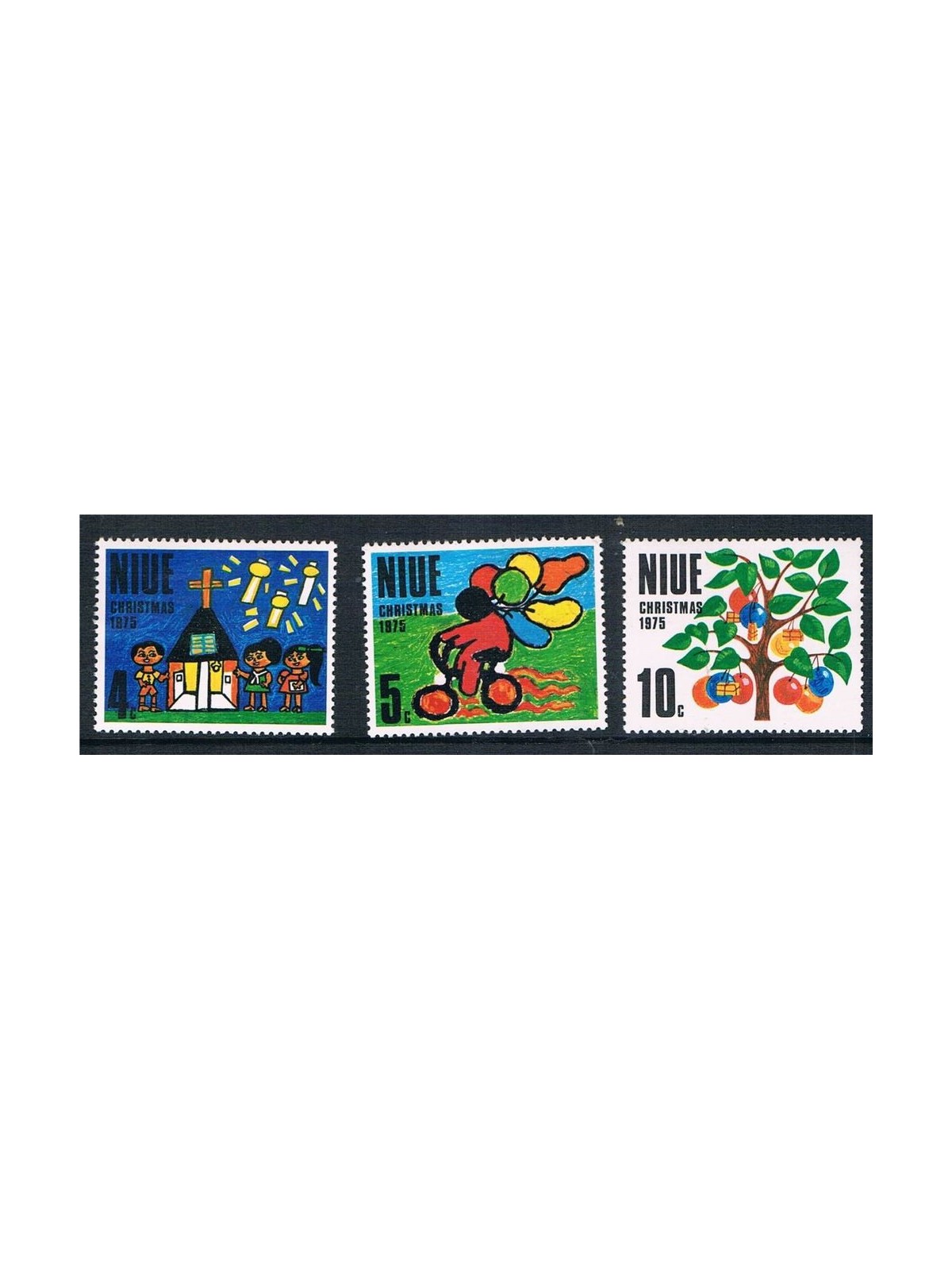 NIUE 1975 Christmas 3v MNH**