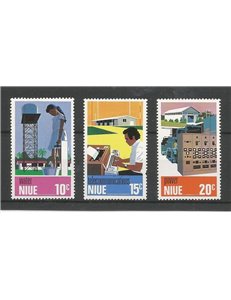 NIUE 1976 Public services 3v MNH**