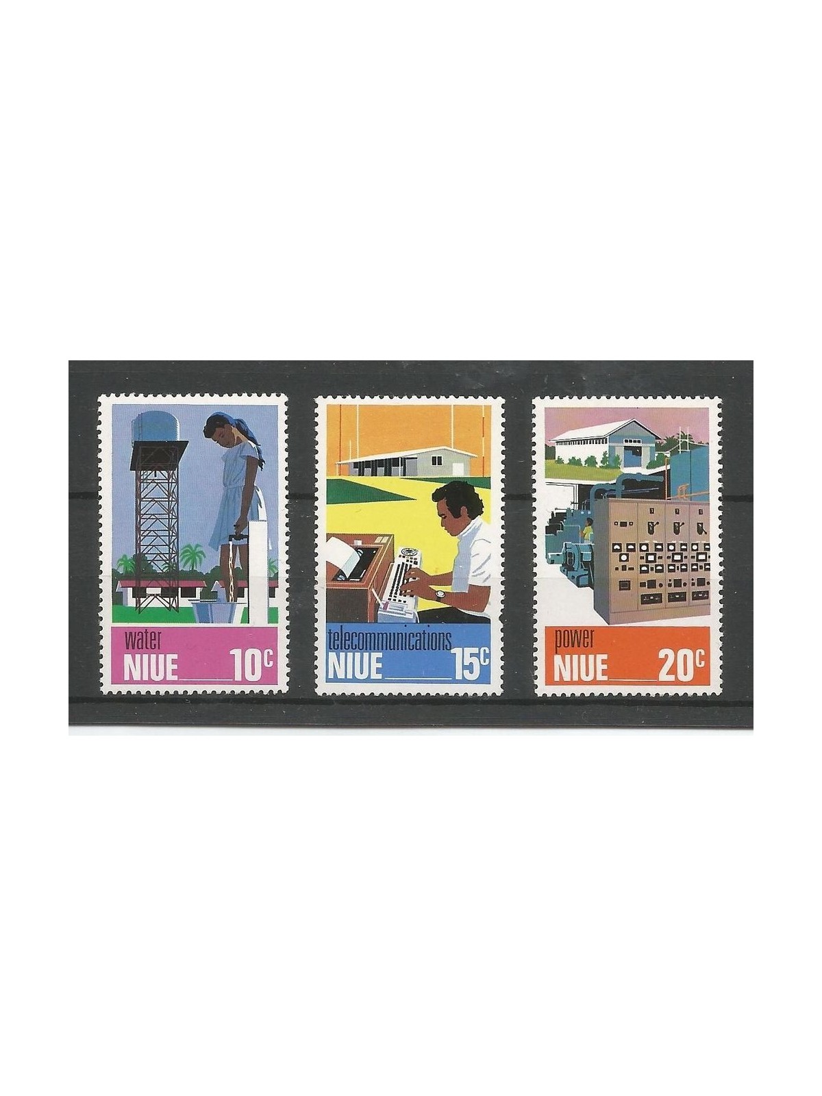 NIUE 1976 Public services 3v MNH**