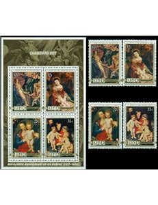 NIUE 1977 Christmas, Rubens paintings 4v MNH**