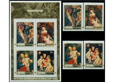 NIUE 1977 Christmas, Rubens paintings 4v MNH**