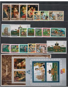 NIUE 1977 Annata Completa - Complete yearset 20v + 2 BF MNH**